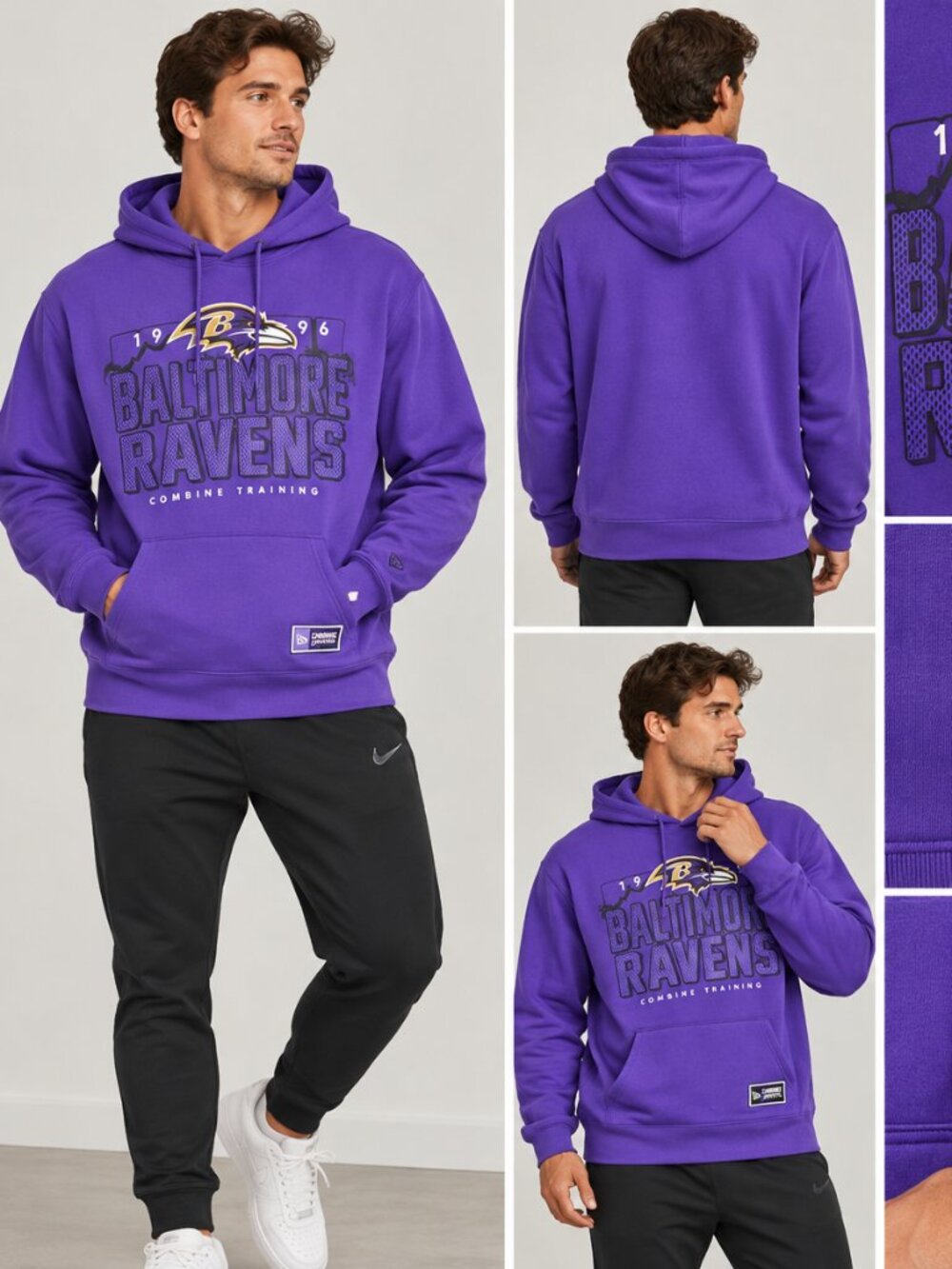 New Era Ravens Combine Authentic Hoodie Men's XL NWT